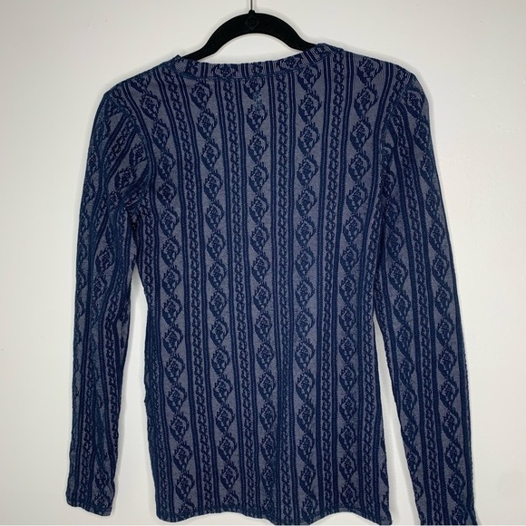 Free People Movement blissed out blue ribbed long sleeve top - Picture 10 of 12